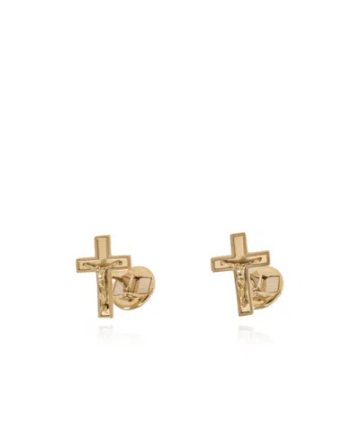 Dolce & Gabbana 18kt Yellow Gold Sicily Cross Cufflinks