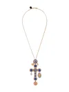 Dolce & Gabbana 18kt Yellow Gold Tradition Cross Pendant Necklace In Gold