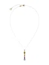 Dolce & Gabbana 18kt Yellow Initial I Gemstone Necklace In Gold