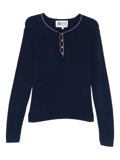 Pre-owned Dolce & Gabbana 1990s Ribbed Top In Blue