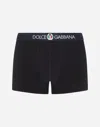 Dolce & Gabbana Two-way-stretch Cotton Jersey Boxers In ブルー