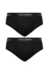 Dolce & Gabbana Briefs With Logo Band In Black