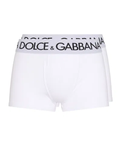 Dolce & Gabbana 2-pack Of Boxer Briefs In White