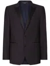 Dolce & Gabbana Tailored Two Piece Suit With Contrasting Lapels In Multicolour