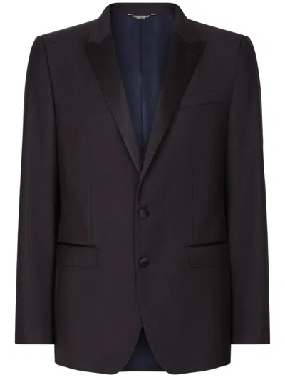 Dolce & Gabbana Dolce &amp; Gabbana Two Piece Slim Suit In Black