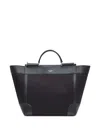 Dolce & Gabbana Men's Fabric And Leather Tote Bag In Schwarz