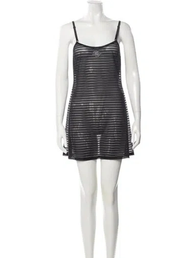 Pre-owned Dolce & Gabbana 2000's Mesh Pajamas In Gray
