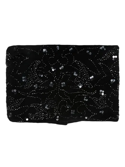 Pre-owned Dolce & Gabbana 2000s Bead-embellished Corselet Belt In Black