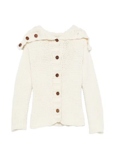 Pre-owned Dolce & Gabbana 2000s Button-up Cardigan In Neutrals