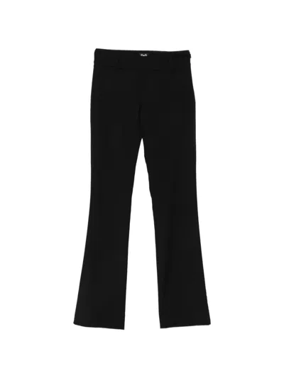 Pre-owned Dolce & Gabbana 2000s Flat-front Trousers In Black