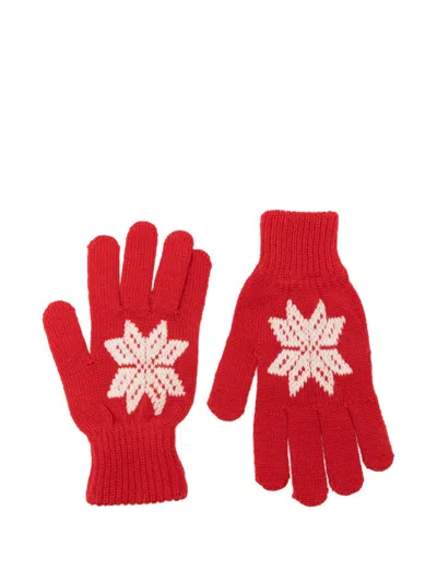 Pre-owned Dolce & Gabbana 2000s Knitted Gloves In Red