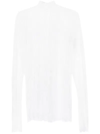 Pre-owned Dolce & Gabbana 2000s Lace Top In White