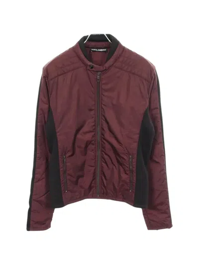 Pre-owned Dolce & Gabbana 2000s Zip-up Padded Jacket In Red