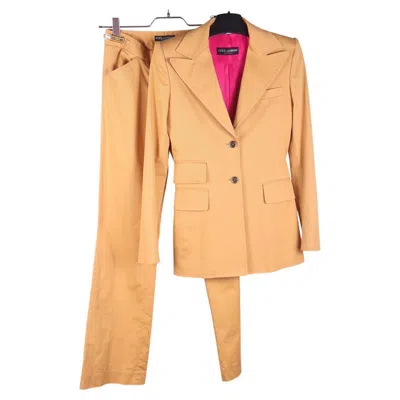 Pre-owned Dolce & Gabbana 2002  Spring 2002 Ready-to-wear Suit In Orange
