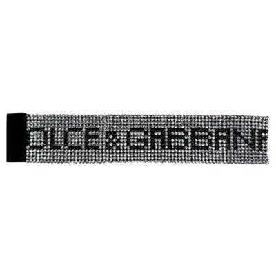 Pre-owned Dolce & Gabbana 2003  Crystal Rhinestone Logo Spell Out Bracelet In Multi