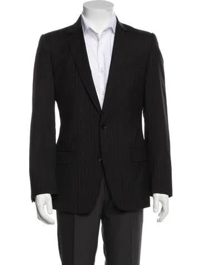 Pre-owned Dolce & Gabbana 2006 Virgin Wool Overcoat In Black