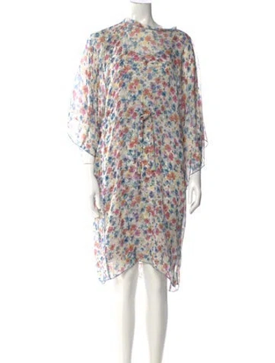 Pre-owned Dolce & Gabbana 2009 Midi Length Dress In White