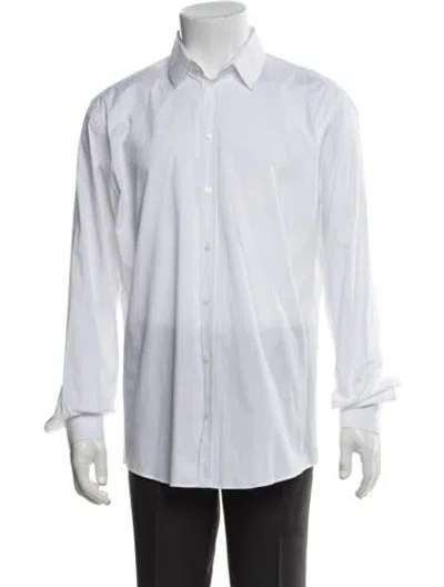 Pre-owned Dolce & Gabbana 2010's Long Sleeve Dress Shirt In White