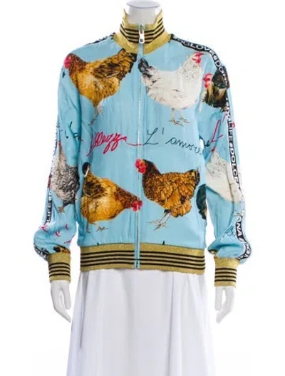 Pre-owned Dolce & Gabbana 2010's Printed Bomber Jacket In Multi