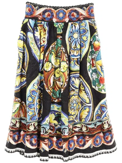 Pre-owned Dolce & Gabbana 2010s Blair Skirt In Black