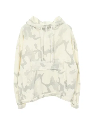 Pre-owned Dolce & Gabbana 2010s Camouflage Half-zip Hoodie In Neutrals