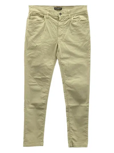Pre-owned Dolce & Gabbana 2010s Cotton Trousers In Neutral