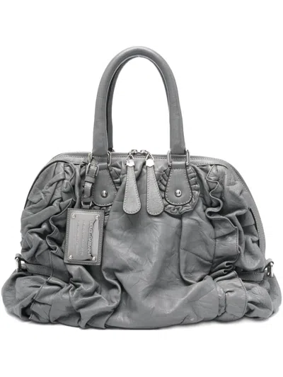 Pre-owned Dolce & Gabbana 2010s Miss Rouche Tote Bag In Gray