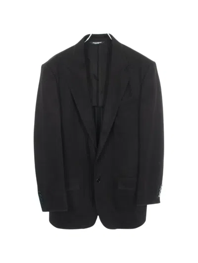 Pre-owned Dolce & Gabbana 2010s Single-breasted Tailored Blazer In Black