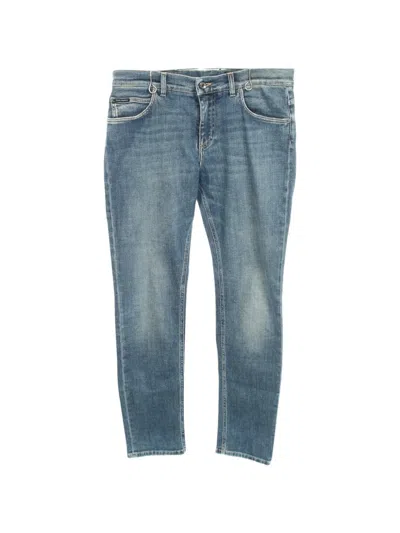 Pre-owned Dolce & Gabbana 2010s Straight-leg Jeans In Blue