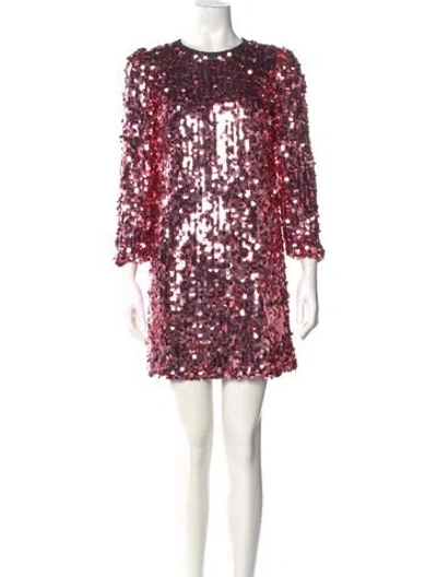 Pre-owned Dolce & Gabbana 2011 Mini Dress In Pink