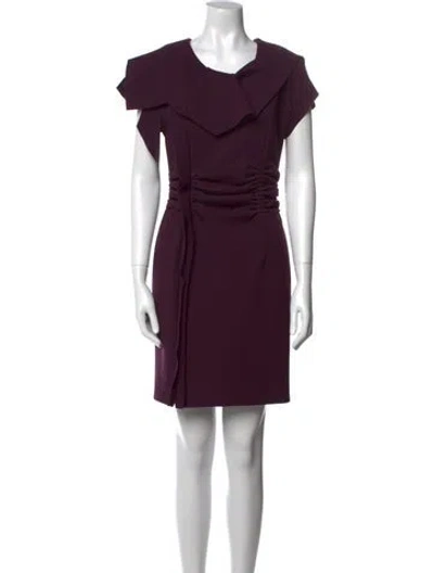 Pre-owned Dolce & Gabbana 2011 Mini Dress In Purple