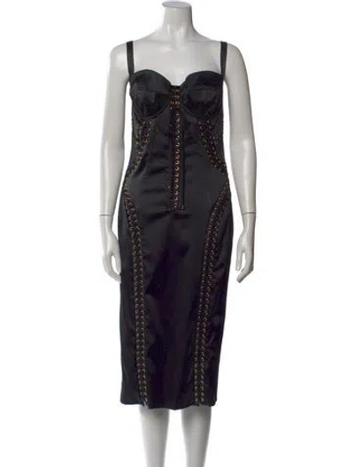 Pre-owned Dolce & Gabbana 2019 Knee-length Dress In Black