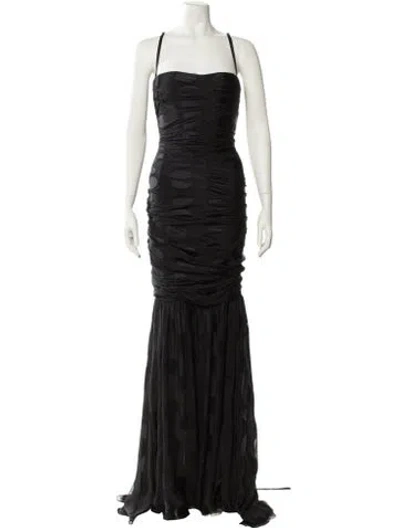 Pre-owned Dolce & Gabbana 2019 Long Dress In Black