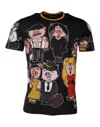 Dolce & Gabbana Black 2019 Year Of The Pig Crew Neck T-shirt In Black