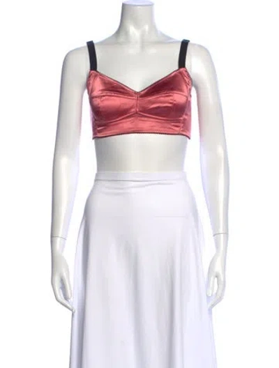 Pre-owned Dolce & Gabbana 2020 V-neck Sports Bra In Multi