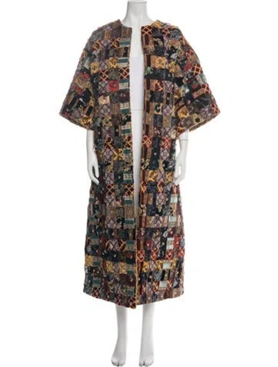 Pre-owned Dolce & Gabbana 2021 Patterned Coat In Red