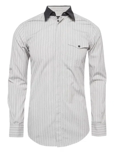 Pre-owned Dolce & Gabbana 2023 Striped Collar Shirt