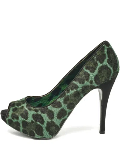 Pre-owned Dolce & Gabbana 2024 130mm Leopard-print Pumps