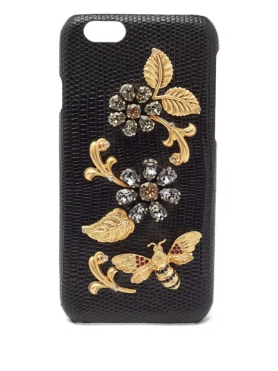 Pre-owned Dolce & Gabbana 2024 Floral-embellished Iphone 7 Case