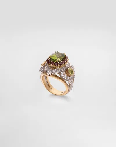 Dolce & Gabbana 2325 Ring Peridots Y In Gold