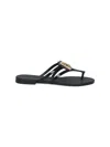 Dolce & Gabbana Flip-flops "dg" In Black