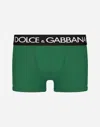 Dolce & Gabbana Logo-waistband Jersey Boxers In グリーン