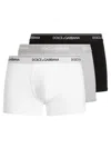 Dolce & Gabbana 3-pack Regular Fit Boxer Shorts In White