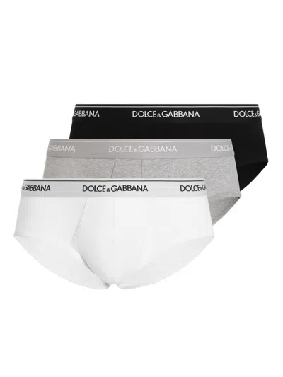 Dolce & Gabbana 3-pack Regular Fit Boxer Shorts In Multi