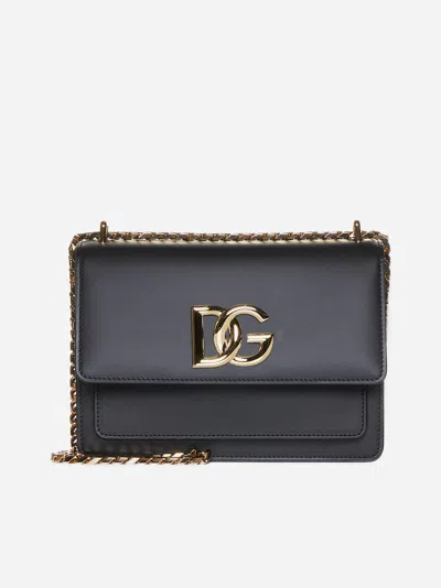 Dolce & Gabbana 3.5 Leather Crossbody Bag