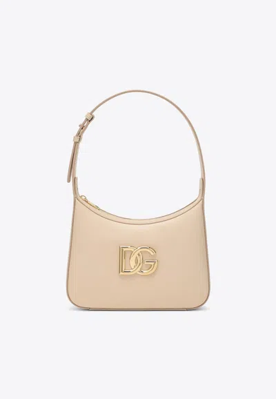 Dolce & Gabbana 3.5 Leather Shoulder Bag In Pink