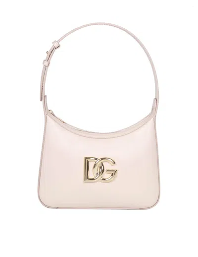 Dolce & Gabbana 3.5 Leather Shoulder Bag With Dg Logo
