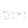 Dolce & Gabbana Transparent-design Rectangle-frame Glasses In White