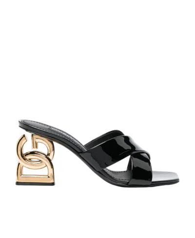 DOLCE & GABBANA DOLCE  GABBANA CROSSOVER STRAP MULES