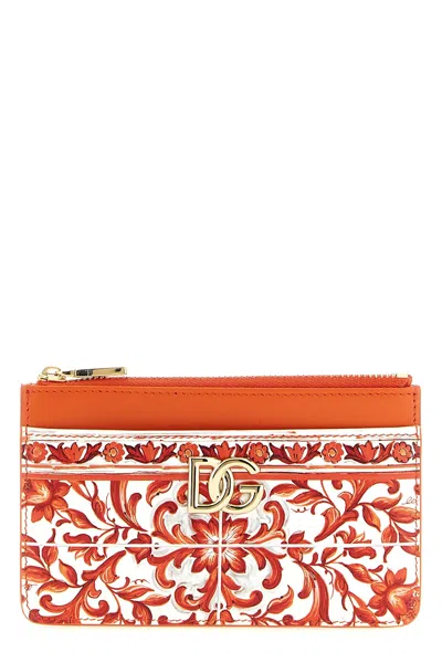 Dolce & Gabbana '3.5' Card Holder In Orange